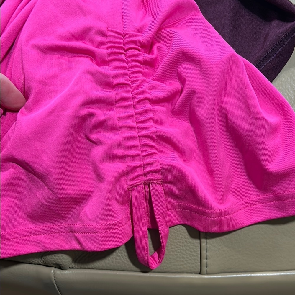 Aspire Purple Ruched Sleeveless Tank Top - Picture 8 of 10